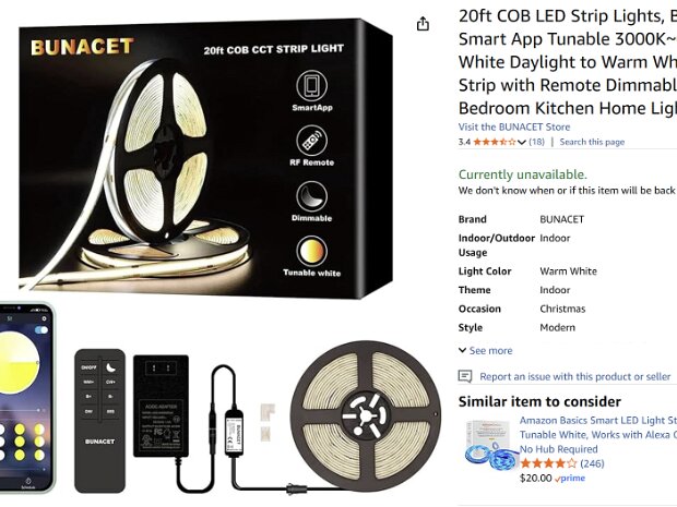 Forward Cabinet Lighting Strip